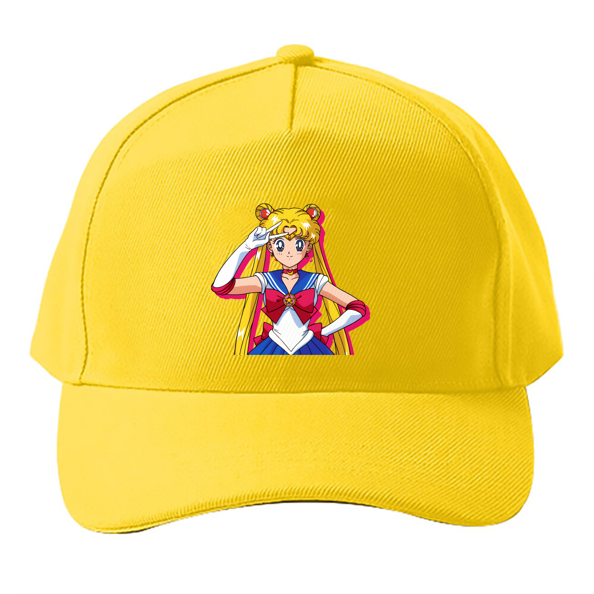 （画像用） 美少女戦士セーラームーン 月野 うさぎ つきの うさぎ Sailor Moon Tsukino Usagi ベースボールキャップ 綿100％ 男女兼用 帽子 スポーツ